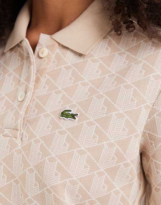 Lacoste - Lyserød polotop med monogramprint - Del af sæt, 2 af 4
