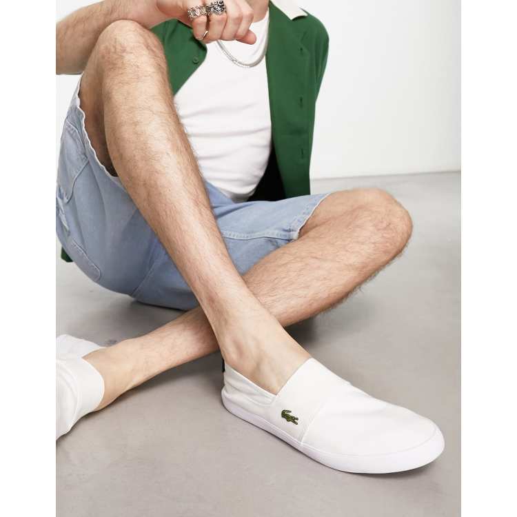 Lacoste Marice canvas sneakers in white ASOS