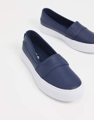 lacoste slip on leather