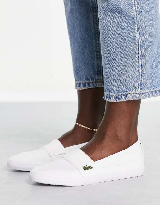 Lacoste women's marice canvas slip clearance on