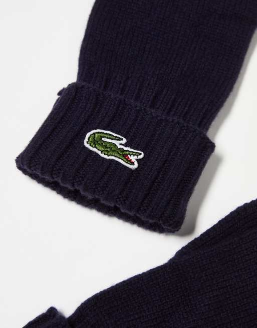 Lacoste  Marineblaue Handschuhe mit Logo | ASOS