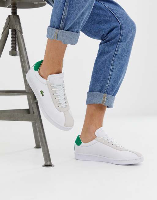 Lacoste Masters Sneakers in wit leer