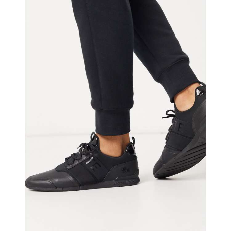 Lacoste menerva elite sneakers in black ASOS