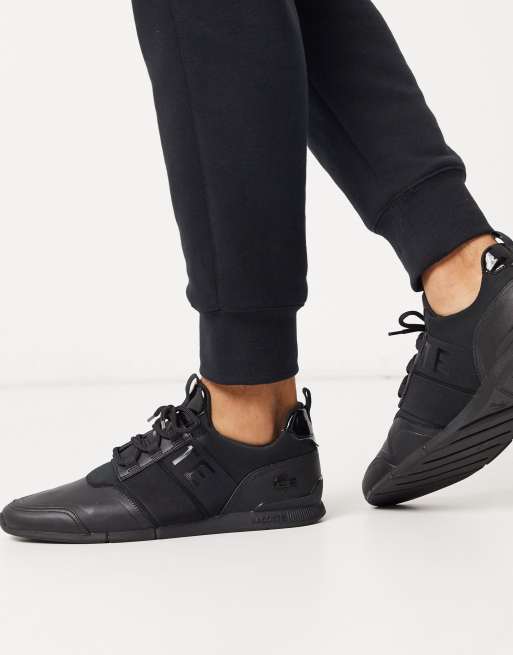 Lacoste menerva elite sneakers in black