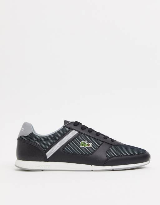 Lacoste menerva sport sneakers black leather ASOS