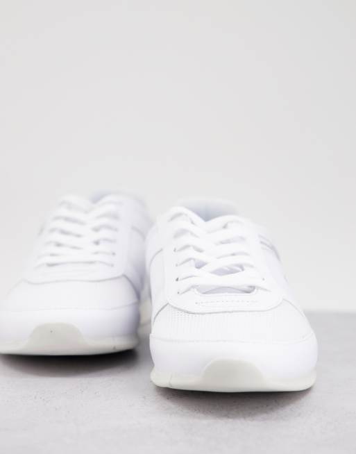 Lacoste menerva sport sneakers white/dark green | ASOS