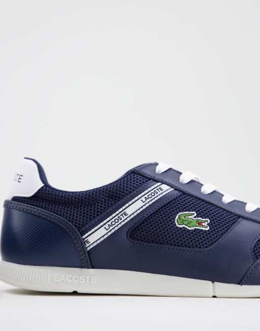 Lacoste menerva sport trainers in navy white ASOS