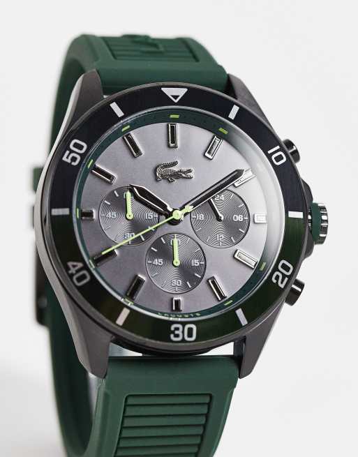 Lacoste men's deals green watch