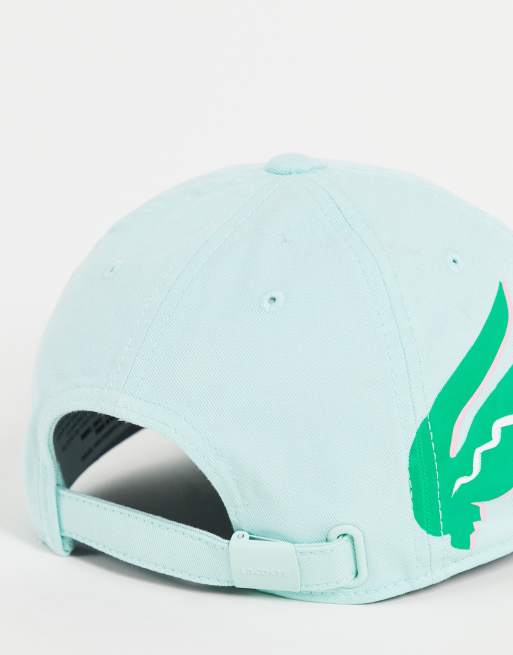 Lacoste – Miętowa czapka z daszkiem i logo z krokodylem, 3 z 4