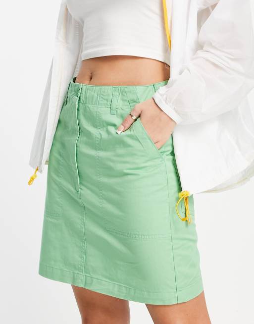 Lacoste - Mini-jupe en jean - Vert clair