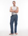 [Lacoste] Lacoste monogram pyjama pants in navy S NAVY BLUE/OVERVIEW