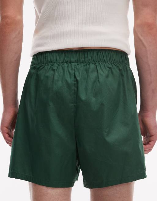 Lacoste – Mörkgröna, vävda boxershorts, 2-pack, 5 av 5