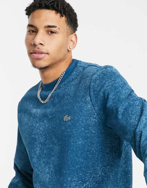 tilbehør fange Sinewi Lacoste Motion printed crew neck sweatshirt | ASOS