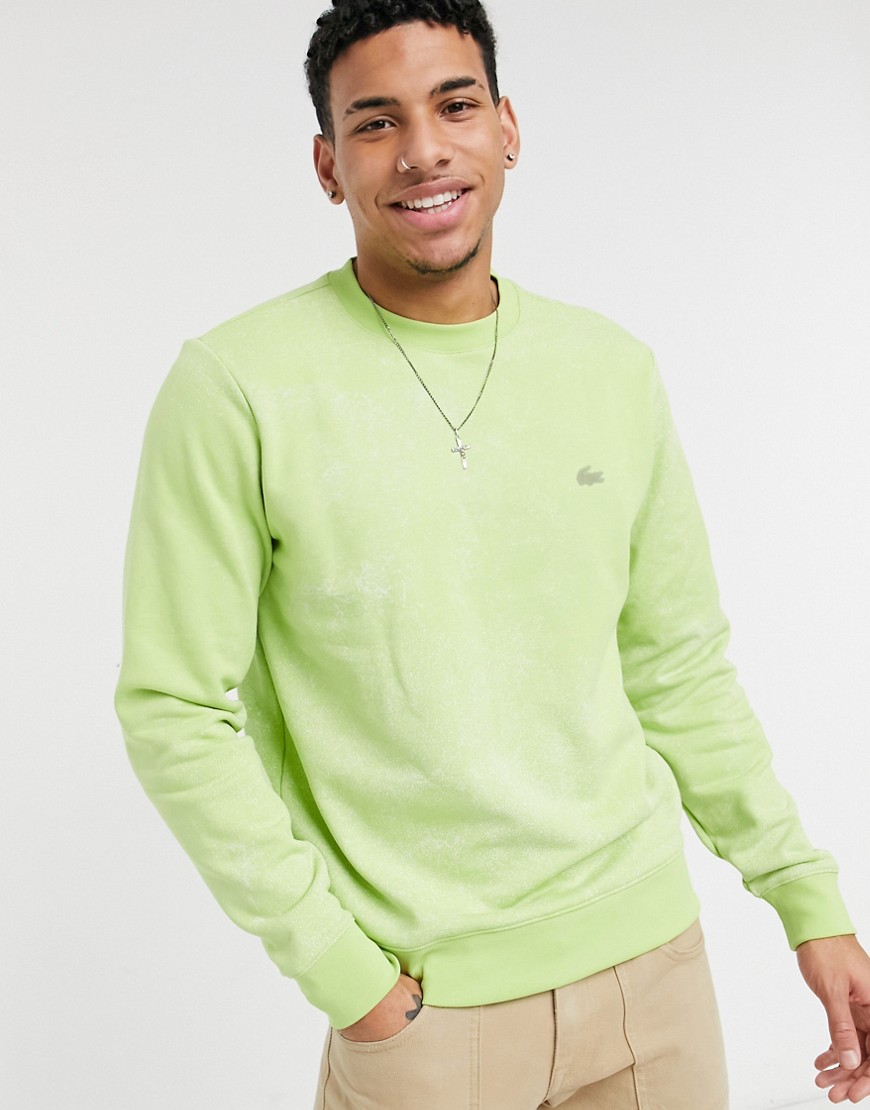 Lacoste - Motion - Sweatshirt med print og rund hals-Grøn