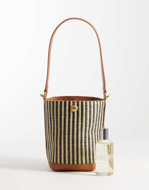 Lacoste - Naturfarvet taske i rattan med skulderrem , 2 af 4