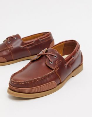 lacoste boat shoes leather