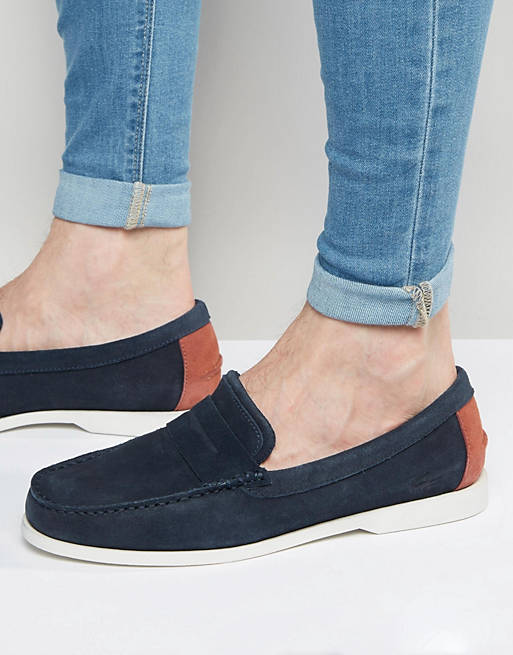 Lacoste Navire Suede Penny Loafers | ASOS
