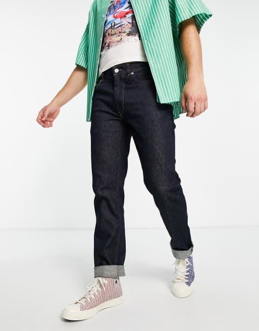 Lacoste – Niebieskie dopasowane jeansy