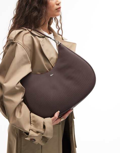 Lacoste nylon bag in brown - view 1