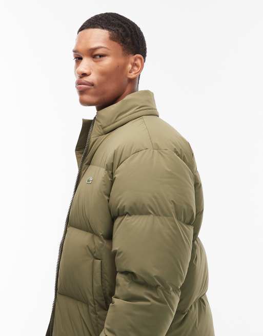 Lacoste - Olivengrøn dynejakke, 4 af 5