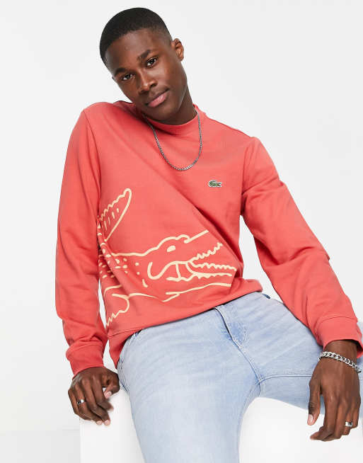 Sweat lacoste outlet rouge