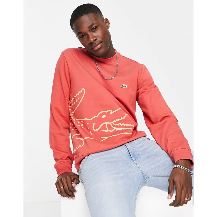 Lacoste sweatshirt outlet red