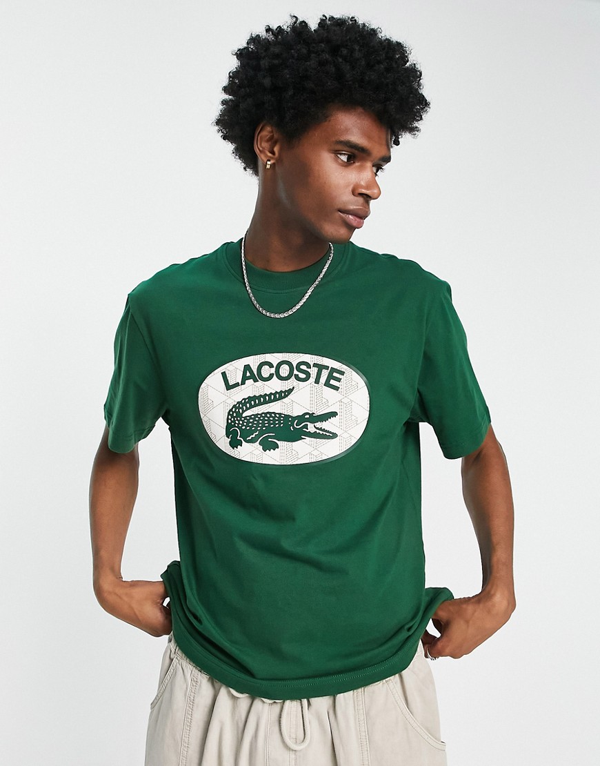 Lacoste oval logo t-shirt in green
