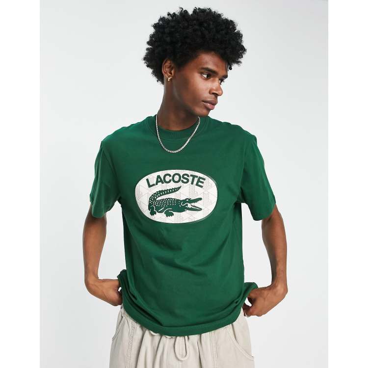 Lacoste oval logo t-shirt in green