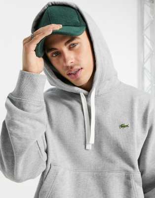 grey lacoste hoodie