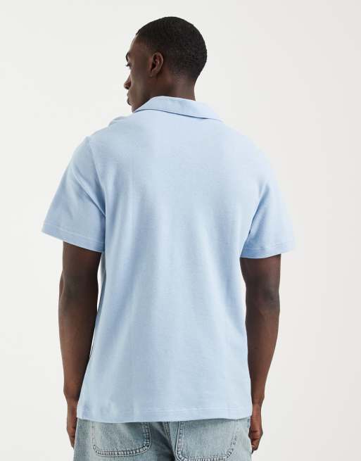 Lacoste - Overhemd met polo reverskraag in lichtblauw, 5 van 5