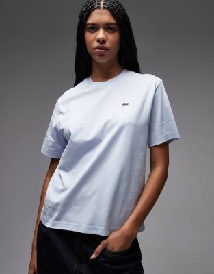 Lacoste - Oversize-T-Shirt in Hellblau