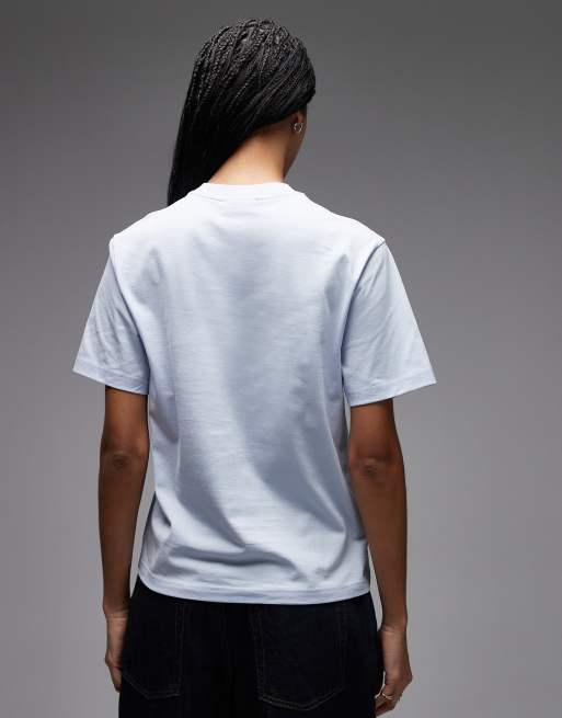 Lacoste – Oversize-T-Shirt in Hellblau, 3 von 4
