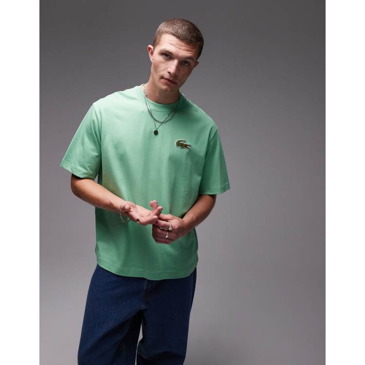 Lacoste oversized T-shirt in green with large logo