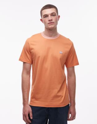 Lacoste Men's Orange Oversized T-Shirt In