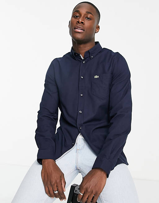 Lacoste oxford shirt in navy 