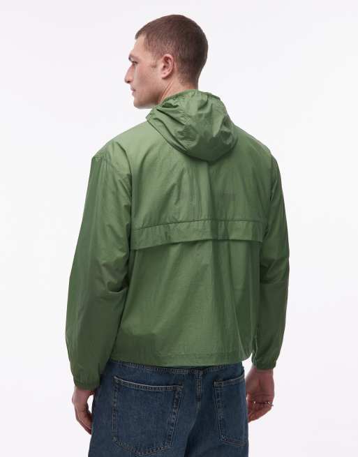 Lacoste pack-away showerproof jacket in green, 3 of 5