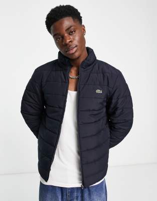 Lacoste padded coat in navy