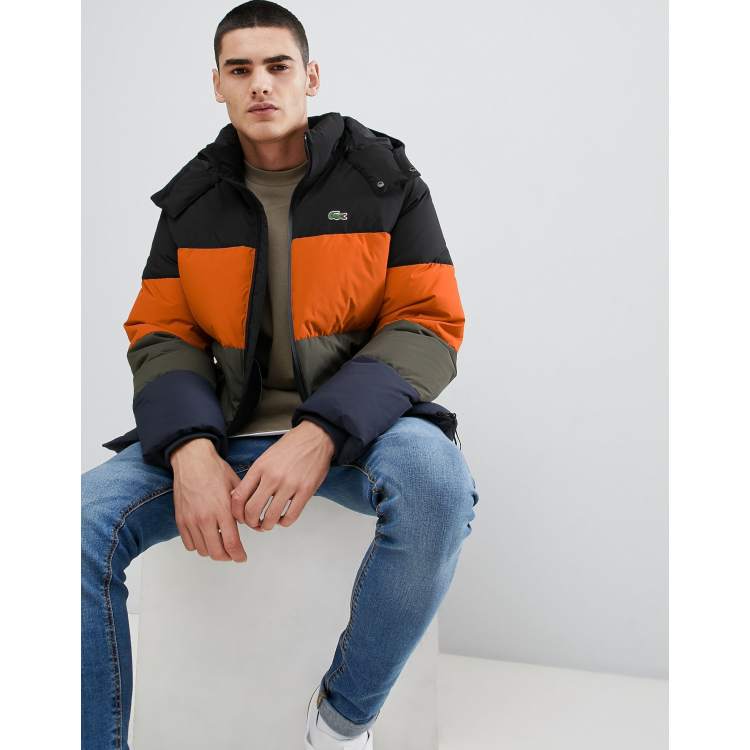 Lacoste color block jacket sales