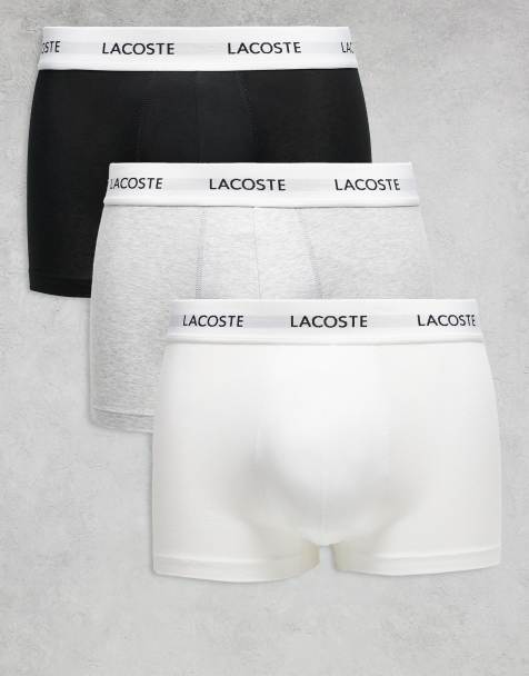 Lacoste - Pakke med 3 par boksershorts i sort/hvid/grå - view 1
