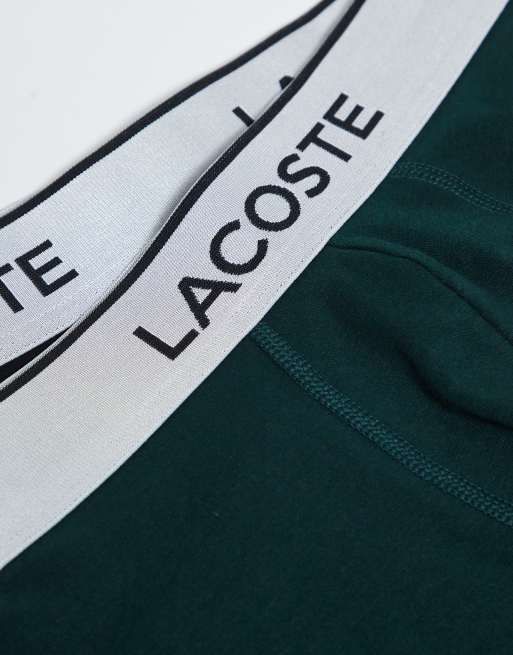 Lacoste - Pakke med 3 par multifarvede boksershorts med metalfarvet taljekant, 2 af 3