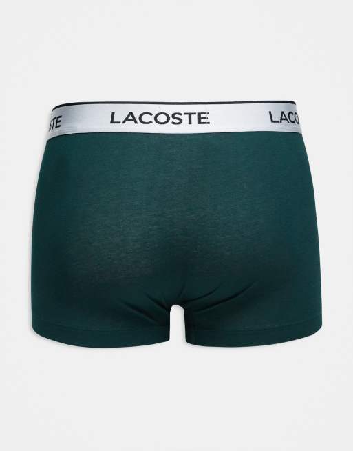 Lacoste - Pakke med 3 par multifarvede boksershorts med metalfarvet taljekant, 3 af 3