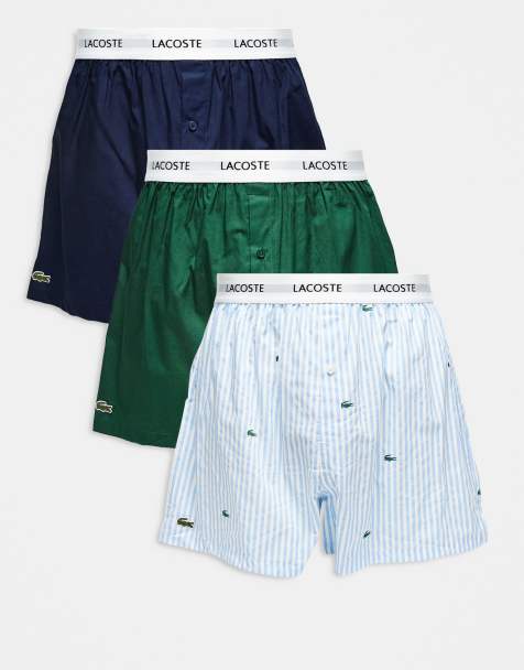 Lacoste - Pakke med 3 par vævede boksershorts i forskellige farver - view 1