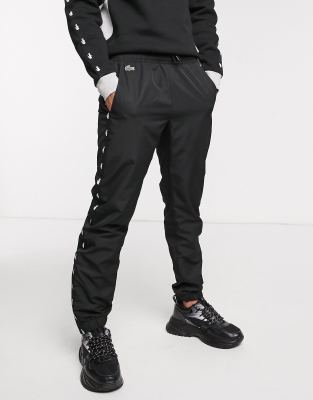 lacoste joggers black