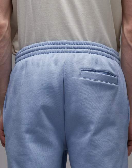 Lacoste - Pantaloncini della tuta in jersey blu chiaro, 5 di 5