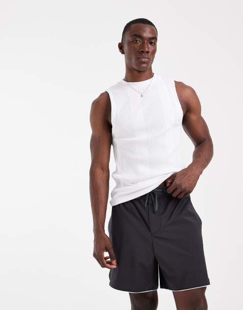 Lacoste - Pantalones cortos grises con ribetes en contraste - view 1