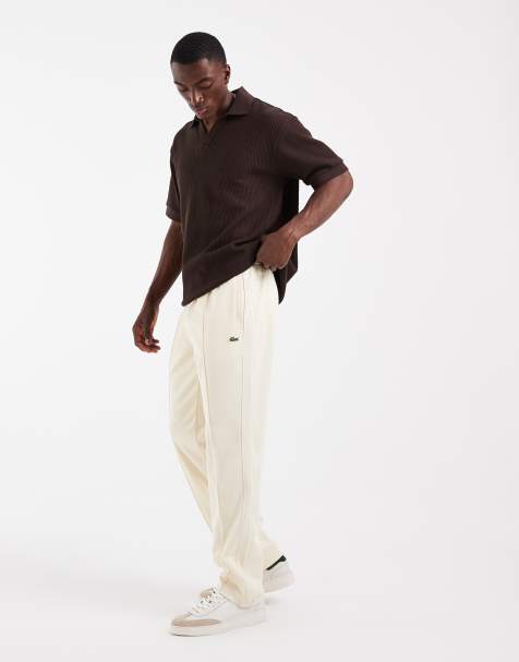 Lacoste - Pantaloni da jogging a fondo ampio beige - view 1