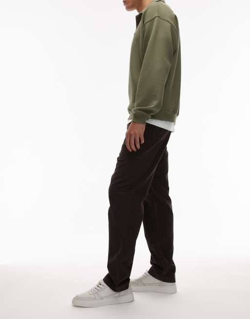 Lacoste - Pantaloni dritti marroni, 3 di 5