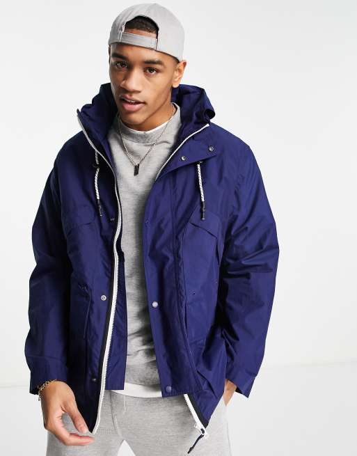 parka lacoste bleu