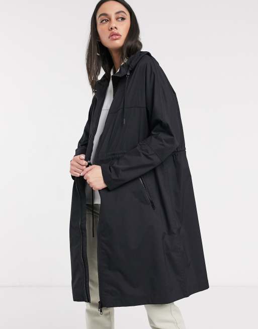 Lacoste - Parka zippée longue à capuche - Noir | ASOS