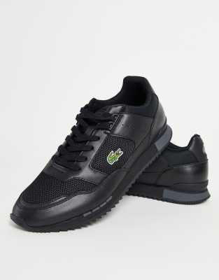lacoste partner trainers black
